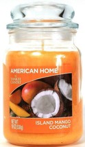 1 American Home By Yankee Candle 19 Oz Island Mango Coconut 1 Wick Glass Jar - £29.56 GBP