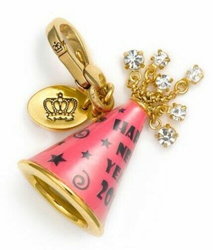 Juicy Couture Charm 2011 LTD New Year's Hat Gold Tone New in Labeled Juicy Box - $98.00