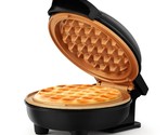 Holstein Housewares 4-inch Personal Waffle Maker, Black/Copper - Delicio... - £24.03 GBP