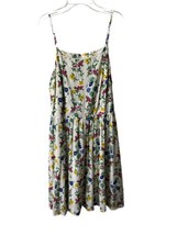 Old Navy Women&#39;s Floral Sundress Size L  Dress Zip Side Lined - £18.31 GBP