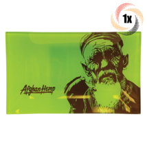 1x Tray Afghan High Quality Shatter Resistant Glass Rolling Tray | Green Design - £14.48 GBP