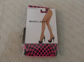 MUSIC LEGS The Art Of Stockings Plus Sized Seamless Lycra Diamond Net Pantyhose - £10.15 GBP