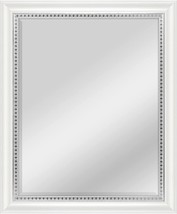 Mcs - 83049 22X28 Inch Embossed Accent Wall Mirror, 27 X 33 Inch, White Wood - $246.99