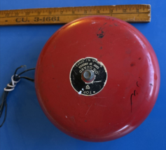 Vintage On Guard  Red Bell School Buglar Fire Fighter Alarm - $88.11