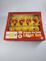 Vintage Sears Disney Winnie The Pooh Felt Covered Blowmold 10 Light Set Pls Read - £25.80 GBP