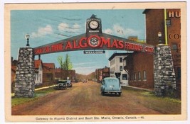 Postcard Gateway Algoma District &amp; Sault Ste Marie Ontario - £3.10 GBP