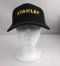 Stanley Black Mesh Back Embroidered Snapback Baseball Cap - £18.95 GBP