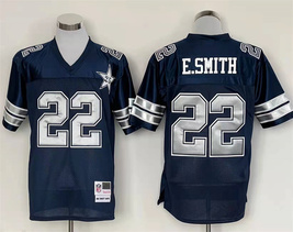 Men&#39;s Emmitt Smith #22 Stitched Jersey Throwback Navy - £36.51 GBP