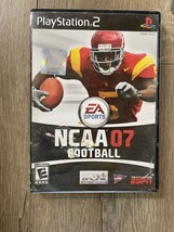 NCAA Football 07  Video Game PS2 Sony PlayStation 2 With Manual - £7.83 GBP