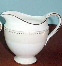 Wedgwood Barbara Barry Radiance Creamer 8 oz. Gold Dots &amp; Trim New No Box - £29.90 GBP