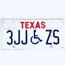  United States Texas Base Disabled License Plate 3JJ ZS - £13.18 GBP