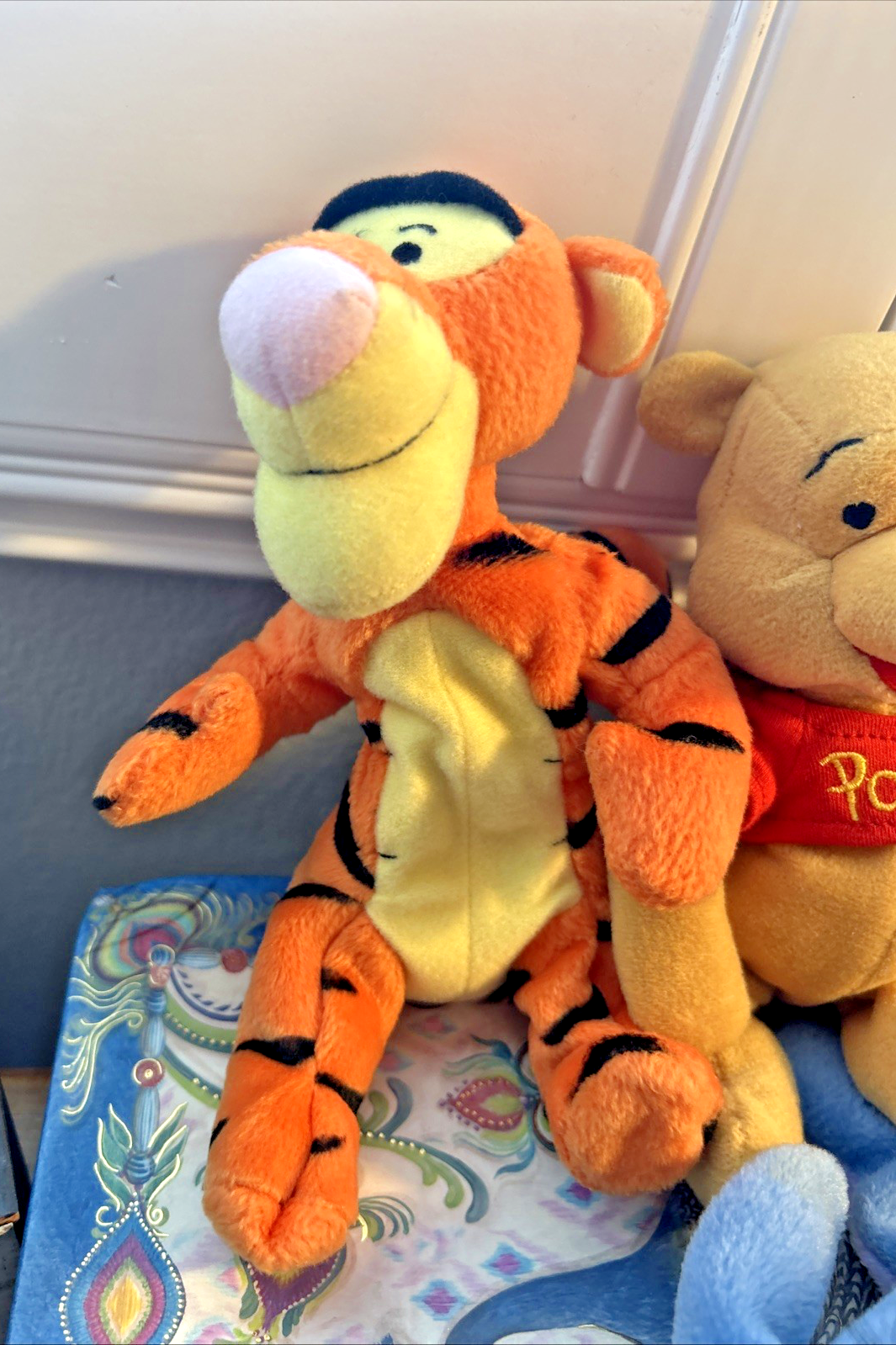 Disney Winnie The Pooh 8” Bean Bag Plush + Tigger  + Piglet & Eeyore, Pre-Owned Item image 3