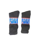 Dr Sol (6) Pair Mens Diabetic Crew Socks  Size 10-13 Black Cotton Blend  - £10.10 GBP