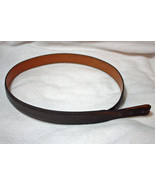 Men&#39;s Brown Leather Belt - Add Your Own Buckle - Size 38 - £15.76 GBP