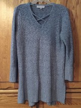 Women’s Philosophy woman Republic Clothing sweater gray tunic xl - $16.82