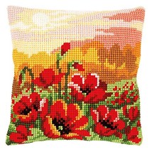 Vervaco Cross Stitch Embroidery Kits Pillow Front for Self-Embroidery with Embro - £23.58 GBP