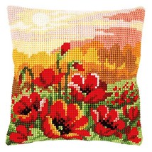 Vervaco Cross Stitch Embroidery Kits Pillow Front for Self-Embroidery with Embro - £23.97 GBP