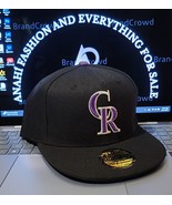 MLB-Colorado Rockies 59FIFTY Fitted New Era Black/Purple Hat  New - $37.87 CAD