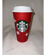 Starbucks 2022 Reusable Christmas Grande Hot Red Cup 16 oz Holiday 25 Years - £5.74 GBP