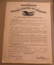 US War Office Appointment Proclamation Oct 1946 Robert Patterson Secty of War VG - £75.51 GBP