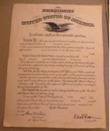 US War Office Appointment Proclamation Oct 1946 Robert Patterson Secty o... - £74.44 GBP