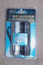 2 ThinkTank Technology 9LED Super Birhgt Aluminum Flashlights Gray/Black... - $12.99
