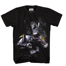 Star Wars Boba Fett With Blaster In the Shadows Black T-Shirt Large NEW ... - £13.46 GBP