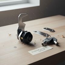 1 Pack Tool Box Lock Replacement, 5/8 Inch Black Tubular Cam Lock with 2... - $216.93 MXN