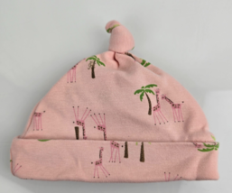 VTG 2005 2006 GYMBOREE LAYETTE In The Jungle Pink Giraffe Baby Girl Hat ... - $14.84