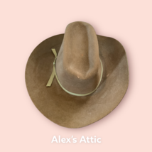 Dynatex  Texas Cowboy Hat Brown Water Repellant Fur Blend 6 5/? pre-owned - £34.95 GBP