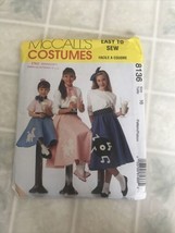 8136 UNCUT Vintage McCalls SEWING Pattern Girls Costume Poodle Skirt Sz 16 - £9.47 GBP