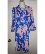 NWT LILLY PULITZER BOREALIS BLUE SWIM ON OVER NATALIE COVERUP XL - $98.73 CAD