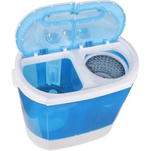 9.9 LB Portable Twin Tub Washing Machine, Mini Washer/Spinner with Inlet Hose - $137.99