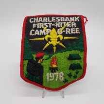 Vintage BSA 1978 Charlesbank First-Niter Camp-o-ree 4&quot;x3&quot; Patch - £10.19 GBP