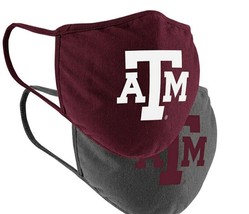 Colosseum NCAA Texas A&amp;M Aggies Licensed Face Covering 2 Pack Reusable M... - $6.32