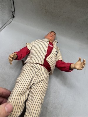 Vintage Rosko Johnny Hero Doll Action Figure 1960's RARE Yankees Baseball 13” Item image 13