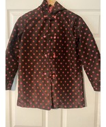 Gymboree Girls L 10-12 brown and pink polka dot jacket - $10.00
