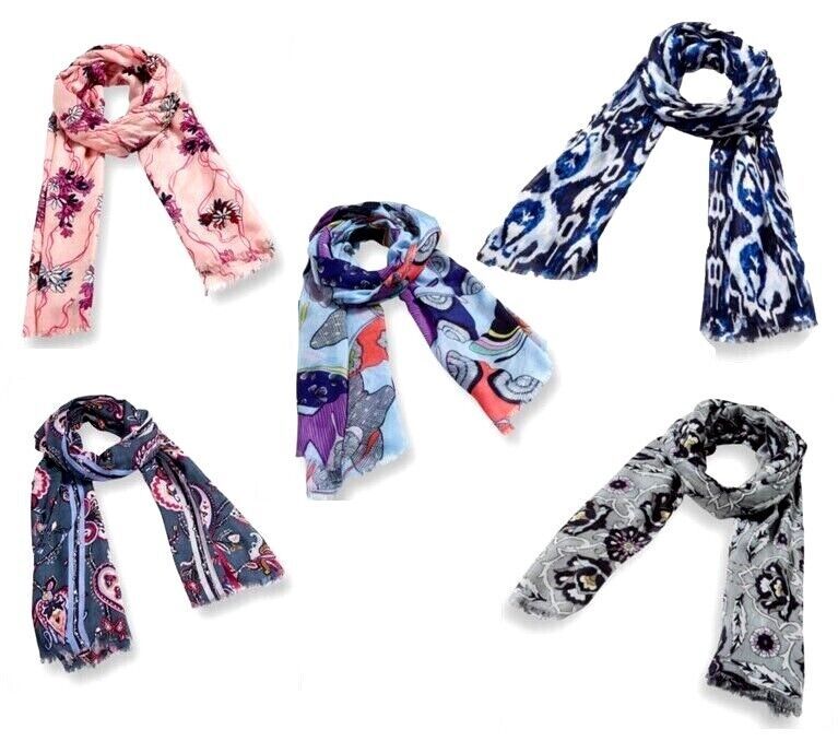 Vera Bradley Scarf Designer Fringe All Season Many Patterns Soft NWT Retail $40