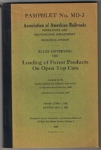 Association Of American Railroads Loading Of Forest Products On Open Top... - $12.92