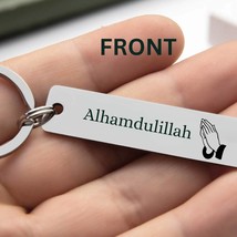 Alhamdulillah Keychain - Islamic Gratitude Keyring, Custom Keychain, Bap... - £7.98 GBP