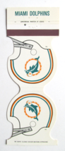 Miami Dolphins Football Schedule 1981 Sports Matchbook Cover Graphic Art... - $1.75