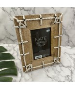 Nate Berkus Wood Rope Trim Picture Frame New Knotted Nautical Coastal 4x6 - €22,92 EUR