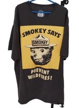 Rare Vintage Smokey Says Prevent Wildfires Gray Short Sleeve T Shirt - S... - £33.39 GBP