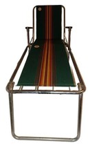 Vintage Airstream Zip Dee Folding Camp Chair with Lounge Attachment USA Made - £137.84 GBP