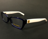 Tory Burch Eyeglasses Frames TY2041 1284 Blue White Rectangular 51-15-135 - $65.23