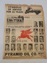 VINTAGE 1958 Mobil / Pyramkd Oil Full Page Newspaper Advertisement - $19.79