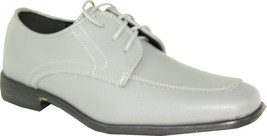 ALLURE MEN&#39;s Boy Dress Shoe AL01KID Wrinkle Free Tuxedo Formal Cement Gr... - £57.38 GBP