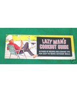 1966 LAZY MAN&#39;S MAN COOK GUIDE PICNIC BOOK RECIPE PAPER CAMEL WINSTON SA... - £37.13 GBP