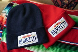 California Burrito License Plate, Mexican Food, Embroidered Beanie - £23.35 GBP