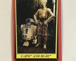 Return of the Jedi trading card Star Wars Vintage #8  C-3PO &amp; R2-D2 - $1.97